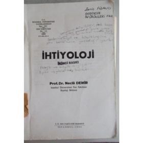 İHTİYOLOJİ - NECLA DEMIR