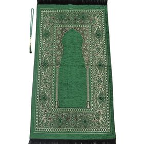 İhvan Mihraplı Şönil Yeşil Seccade