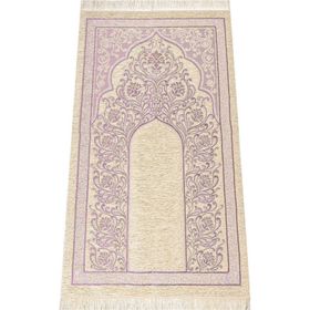 İhvanonline Yeni Mihraplı Lila Şönil Lüks Seccade