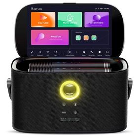 Ikarao Partybox Shell S2 140 W Karaoke Siyah Bluetooth Hoparlör Seti