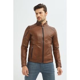İkbal Jack Taba Deri Erkek Mont
