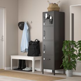 IKEA 00496388 İdasen Koyu Gri Ofis Dolabı