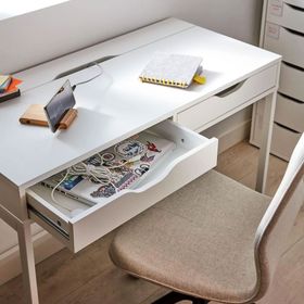 IKEA 10473555 Alex Beyaz Çalışma Masası