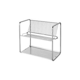 IKEA 2 Katlı Paslanmaz Çelik Bulaşıklık 27x50 cm Metal Bulaşık Sepeti