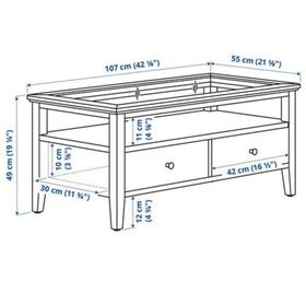 IKEA 20487873 Beyaz Orta Sehpa