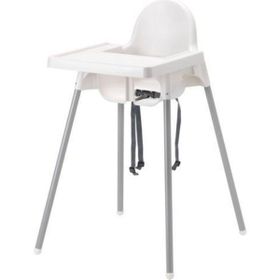 IKEA 290.672.93 Emniyet Kemerli Çalışma Masalı Beyaz Mama Sandalyesi