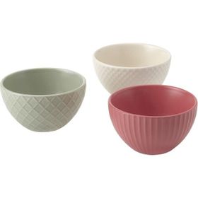 IKEA 3 Parça Kase Seti Çok Renkli 10 cm 3 Parça Stoneware Çerezlik