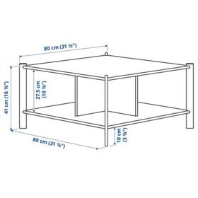 IKEA 30538792 Beyaz Orta Sehpa