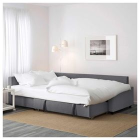 IKEA 39216754 Friheten Skiftebo Koyu Gri Bazalı Yataklı Köşe Kanepe