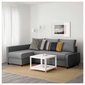 IKEA 39216754 Friheten Skiftebo Koyu Gri Bazalı Yataklı Köşe Kanepe