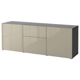 IKEA 39412651 Besta Venge Parlak Cila Bej