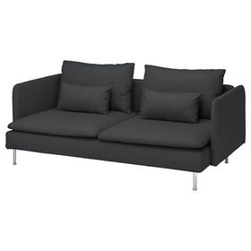 IKEA 39449621 Söderhamn Fridtuna Koyu Gri 3'lü Kanepe