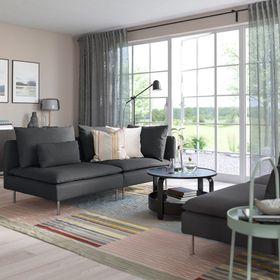 IKEA 39449621 Söderhamn Fridtuna Koyu Gri 3'lü Kanepe