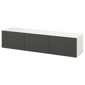 IKEA 39575025 Beyaz Koyu Gri Tv Sehpası