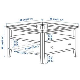 IKEA 40500005 Beyaz Orta Sehpa