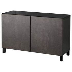 IKEA 49208211 Besta Venge Koyu Gri Taş Görünümlü Dolap Kombinasyonu