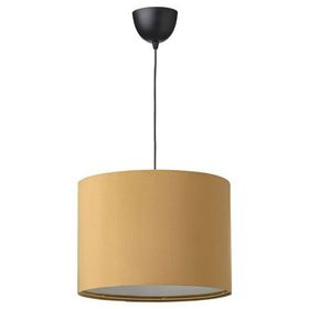 IKEA 49496240 Sunneby Molnskıkt Koyu Sarı Kadife Sarkıt Lamba