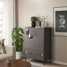 IKEA 50496381 Koyu Gri Ofis Dolabı