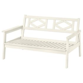 IKEA 50558185 Beyaz Bej Bondholmen Bahçe Bankı