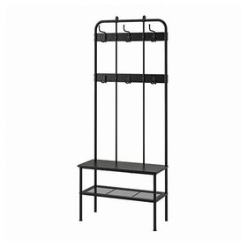 IKEA 50586145 Nipasen Siyah Portmanto