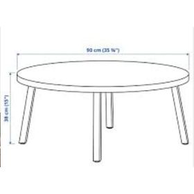IKEA 50586555 Koyu Kahve Orta Sehpa