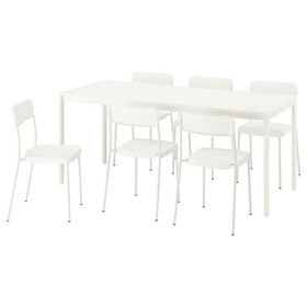IKEA 59589960 Beyaz Yemek Masası Takımı