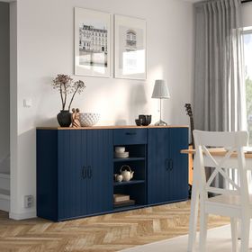 IKEA 69525604 Siyah Mavi Konsol