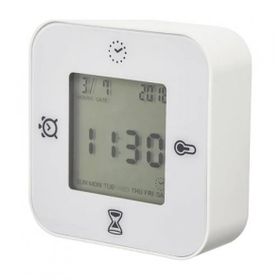 IKEA 802.770.04 Klockıs Beyaz Fonksiyonel Saat