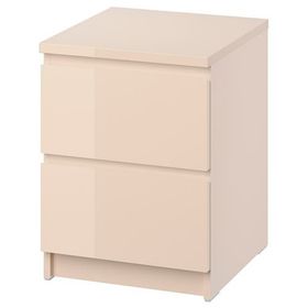 IKEA 80604572 Malm Açık Turuncu Komodin