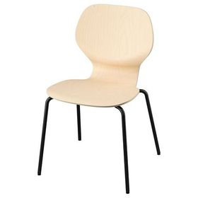 IKEA 89481524 Sigtrygg Sefast Huş Siyah Sandalye