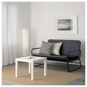 IKEA 90354327 2'li Gri Siyah Kanepe