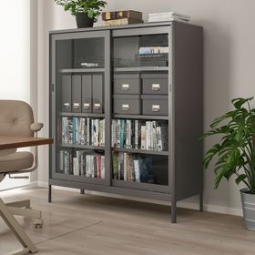 IKEA 90496384 Koyu Gri Ofis Dolabı