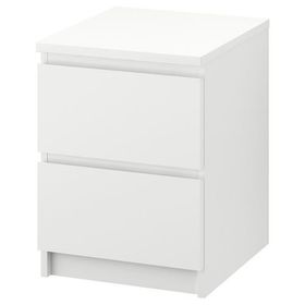 IKEA 90625319 Malm Beyaz Komodin