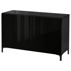 IKEA 99210122 Besta Venge Parlak Cila Siyah Dolap Kombinasyonu