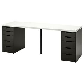 IKEA 99417622 Alex Beyaz Venge Çalışma Masası