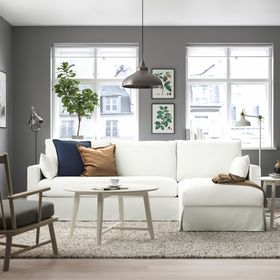 IKEA 99495832 3'lü Beyaz Kanepe