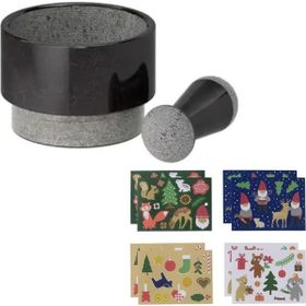 IKEA Adelsten 1 Siyah Pas Tutmaz Mermer Standart Moerser
