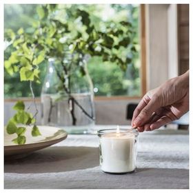 IKEA Adlad Beyaz 40 Saat Kokulu Bardakta Mum