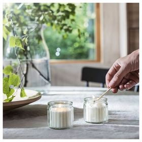 IKEA Adlad Beyaz 40 Saat Kokulu Bardakta Mum