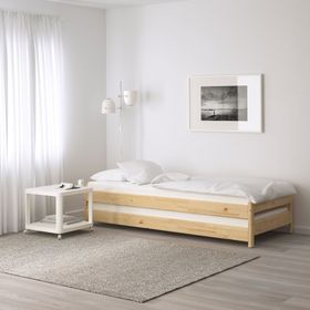 IKEA AFJALL Beyaz Tek Kişilik Yatak
