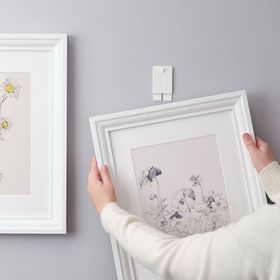 IKEA Alfta Beyaz Çerçeve Yapışkan Kanca