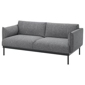 IKEA Applaryd Lejde Gri Siyah 2'li Kanepe