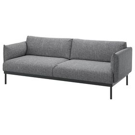 IKEA Applaryd Lejde Gri-Siyah 3'lü Kanepe