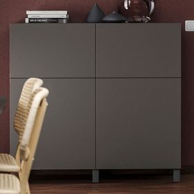 IKEA Besta 09508155 Koyu Gri Dolap