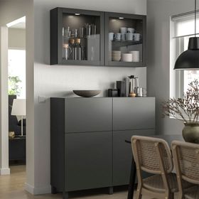 IKEA Besta 09555825 Koyu Gri Dolap
