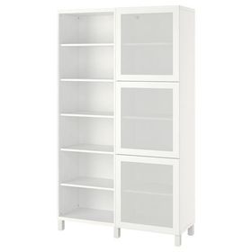 IKEA BESTA 120x42x202 cm Beyaz Kapaklı Kitaplık