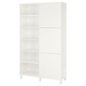 IKEA BESTA 120x42x202 cm Beyaz Kapaklı Kitaplık