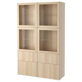 IKEA Besta 19196016 Şeffaf Cam Dolap