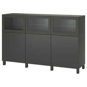 IKEA Besta 19508145 Koyu Gri Dolap
