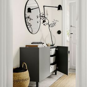IKEA Besta 49508035 Koyu Gri Dolap
